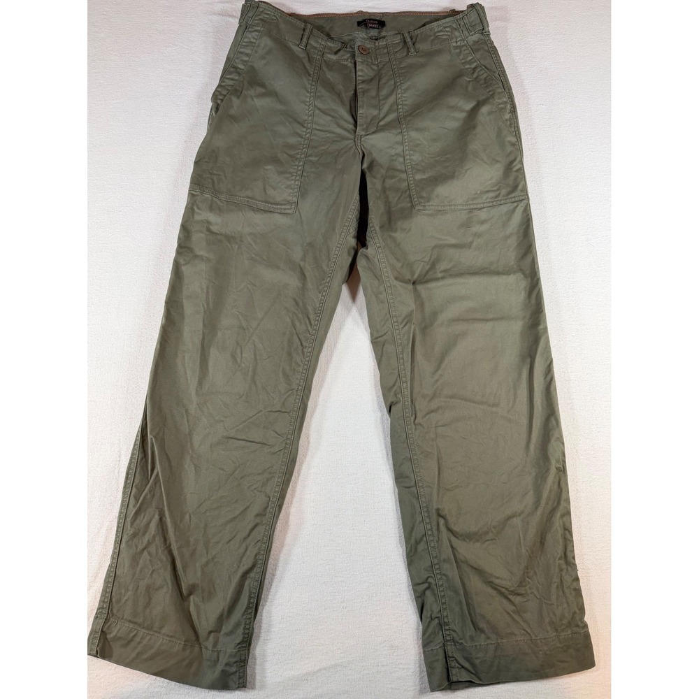 Quince Organic Cotton Classic Chino Field Pants Faded Cargo Green Men's 34x32